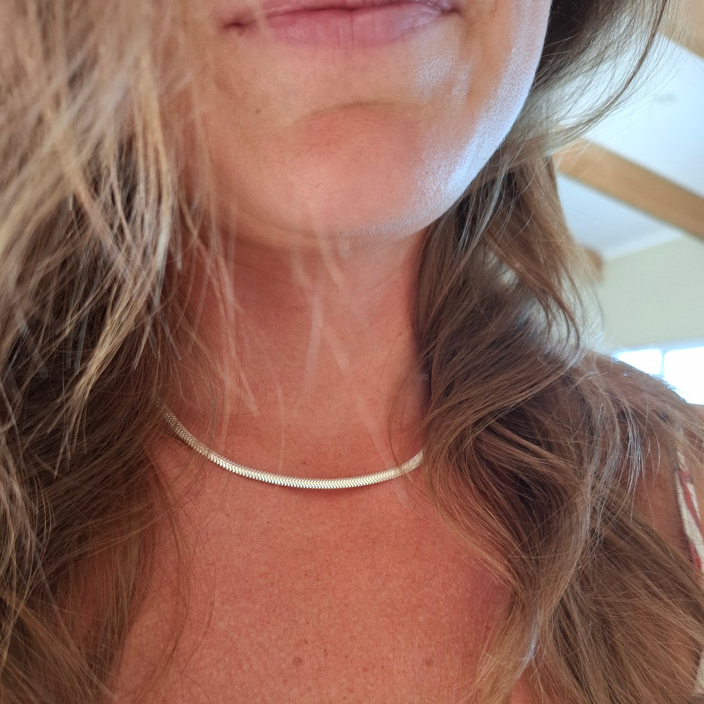 Thick & Durable Sterling Silver Collar Bracelet and Anklet