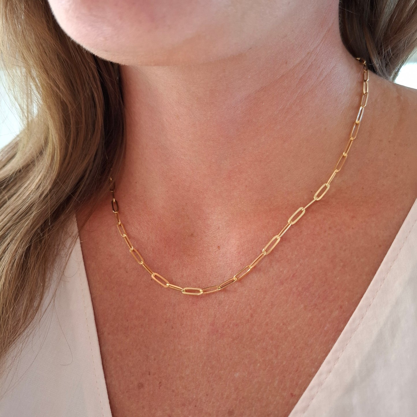 Bold 9ct Gold Paperclip Chain