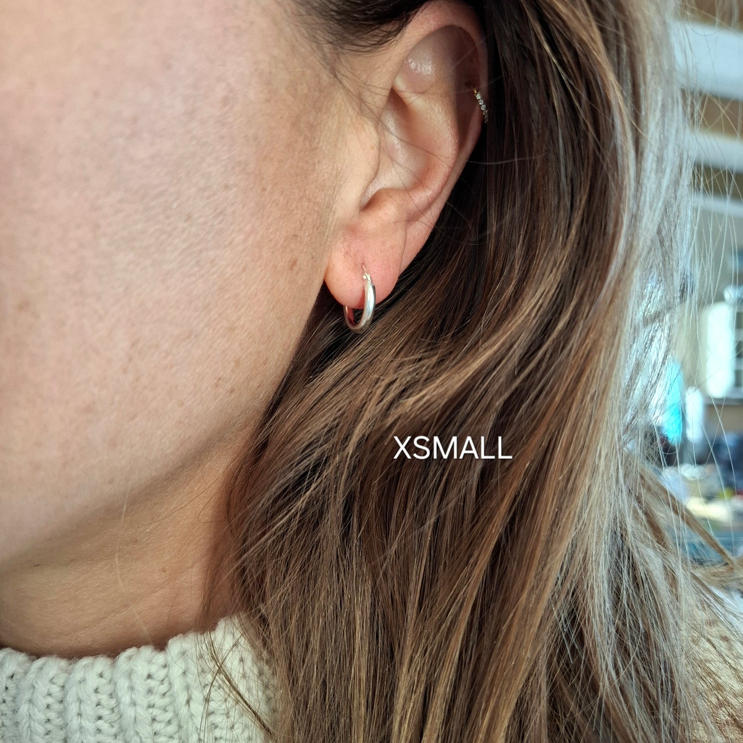 Fine Solid Silver Hoops - 2mm Thick
