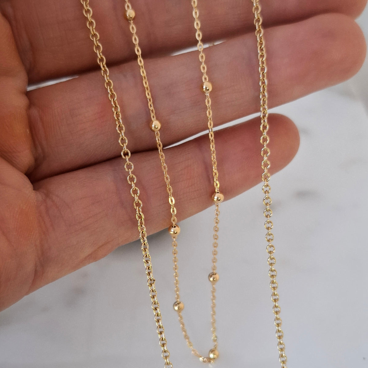 Solid 9ct Gold Medium Rolo Chain – 1.8mm Necklace & Bracelet