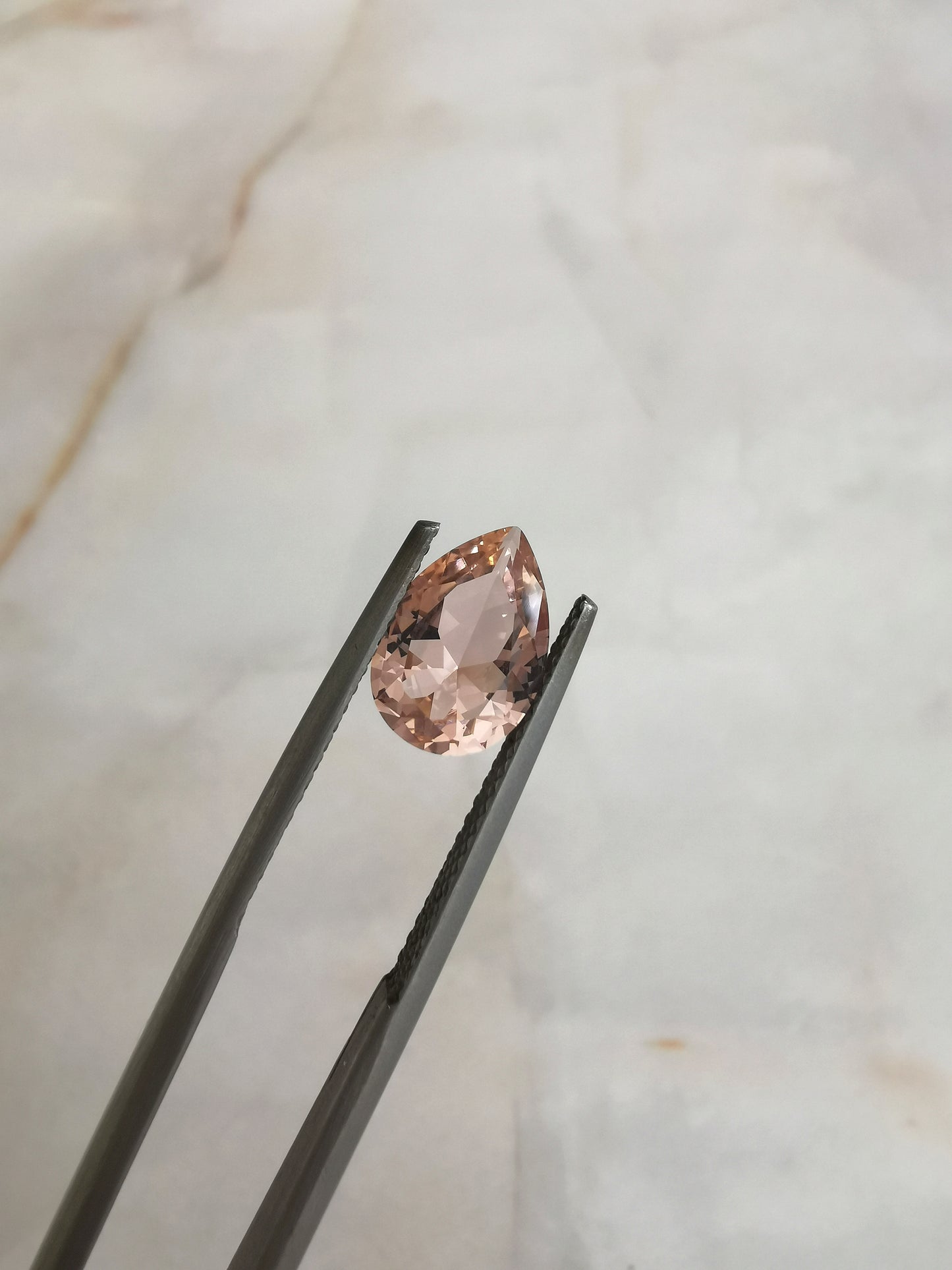 PEAR CUT MORGANITE NANO CRYSTAL