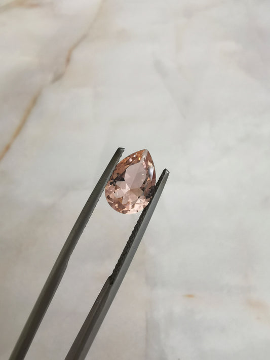 PEAR CUT MORGANITE NANO CRYSTAL