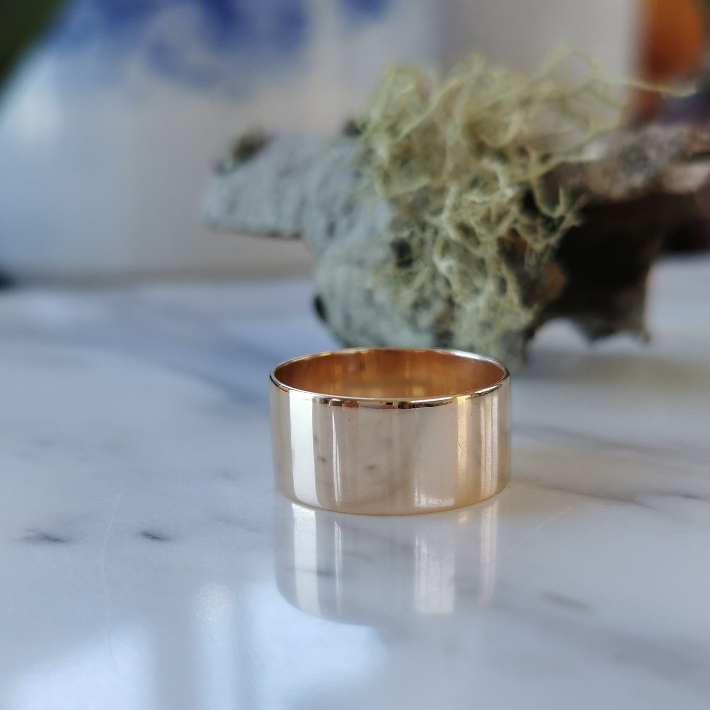 9ct Gold Wide Cigar Band