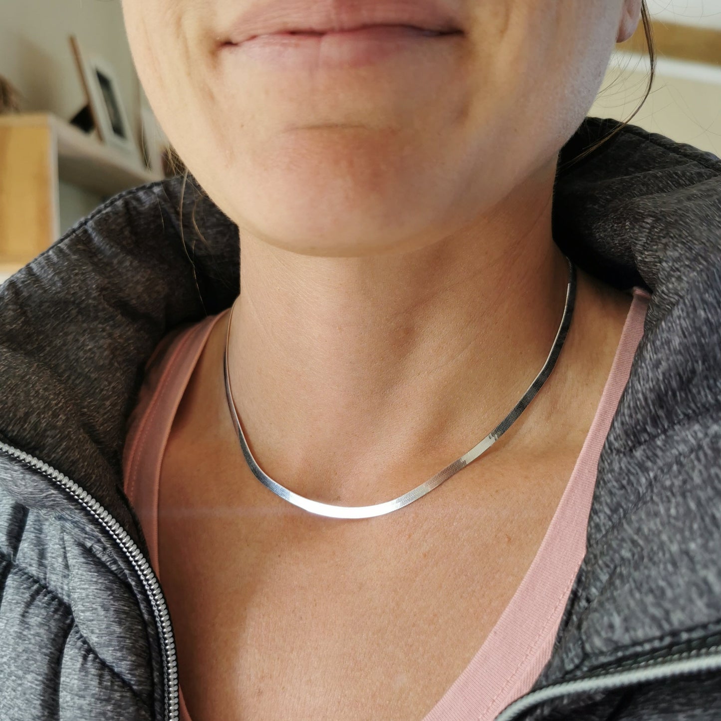 Sterling Silver Collar Necklace