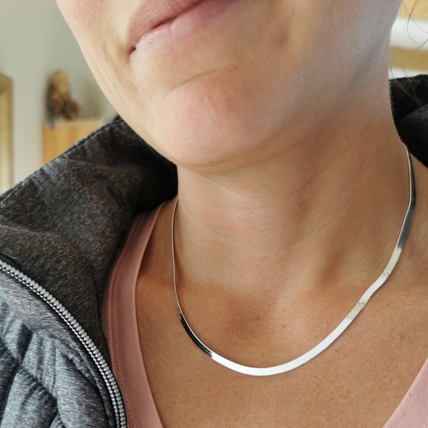 Sterling Silver Collar Necklace