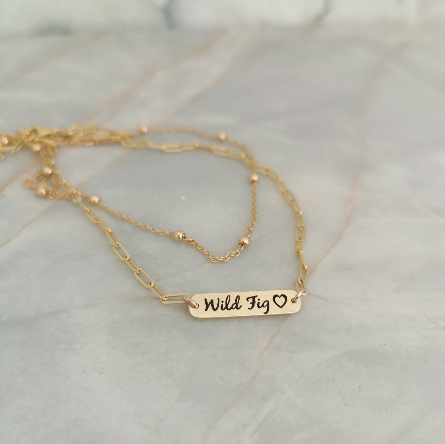 Modern 9ct Gold Paperclip Bracelet