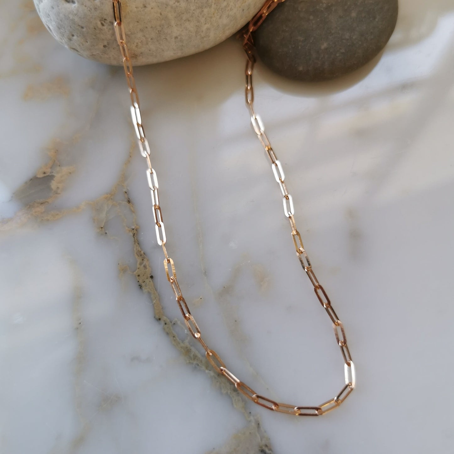 9ct Gold Paperclip Chain