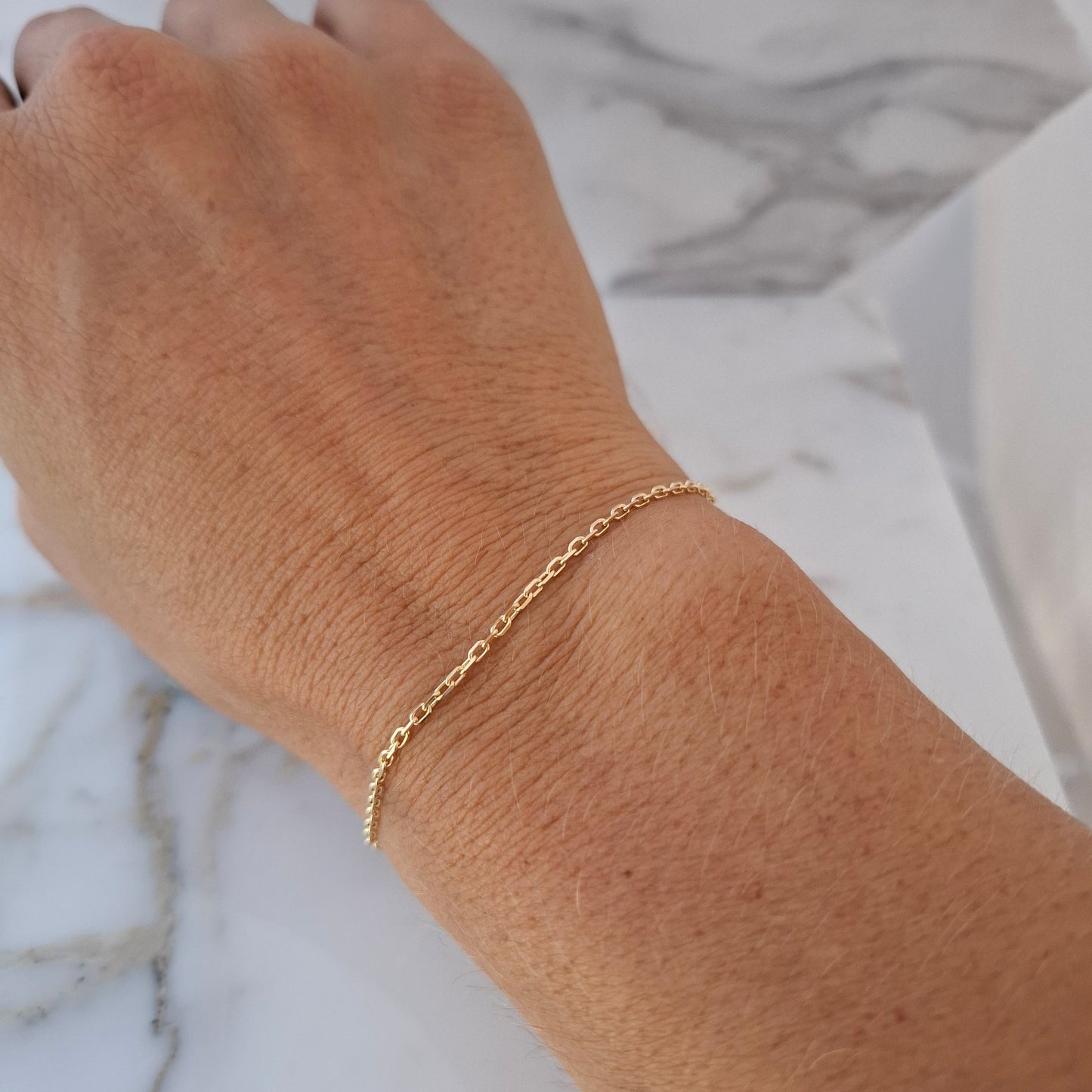 9ct Gold Diamond Cut Bracelet