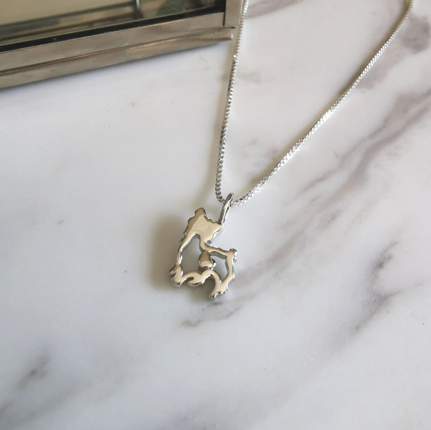 Prancing Yorkie Necklace