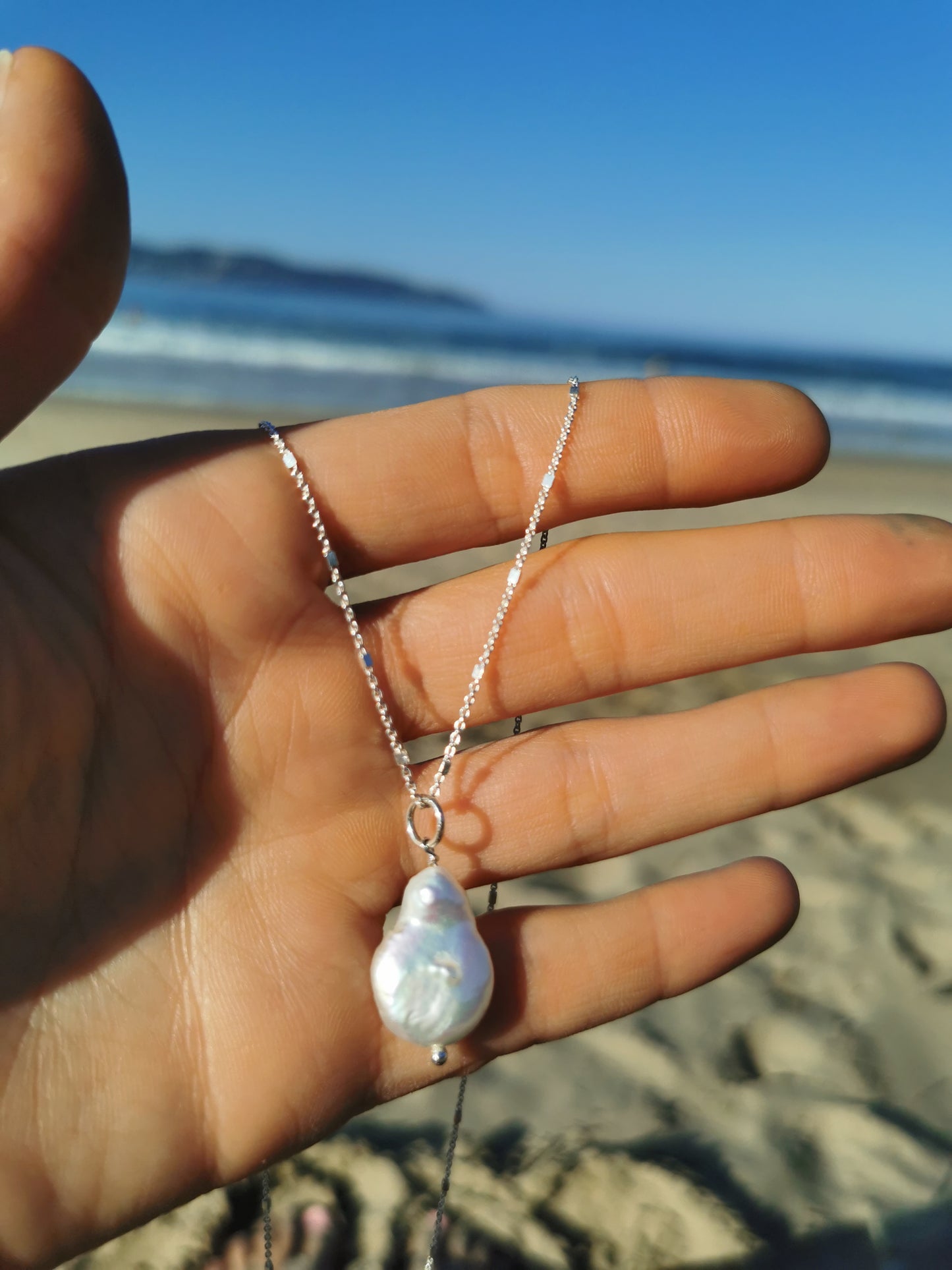 Large Organic Pearl Necklace