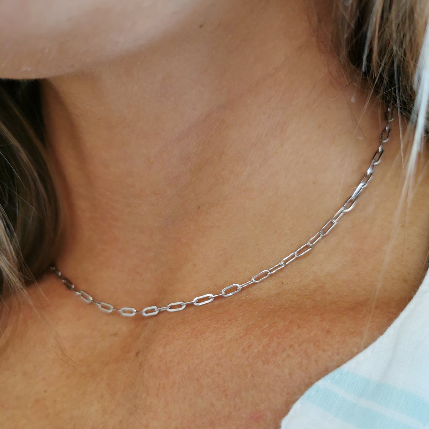 9ct Gold Paperclip Chain