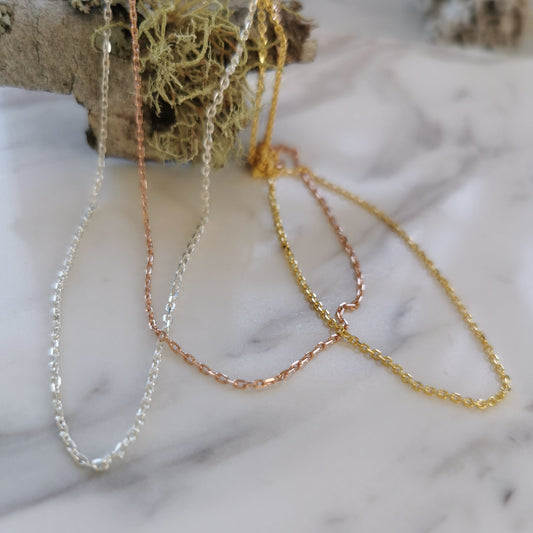 Diamond Cut Sterling Silver Chain