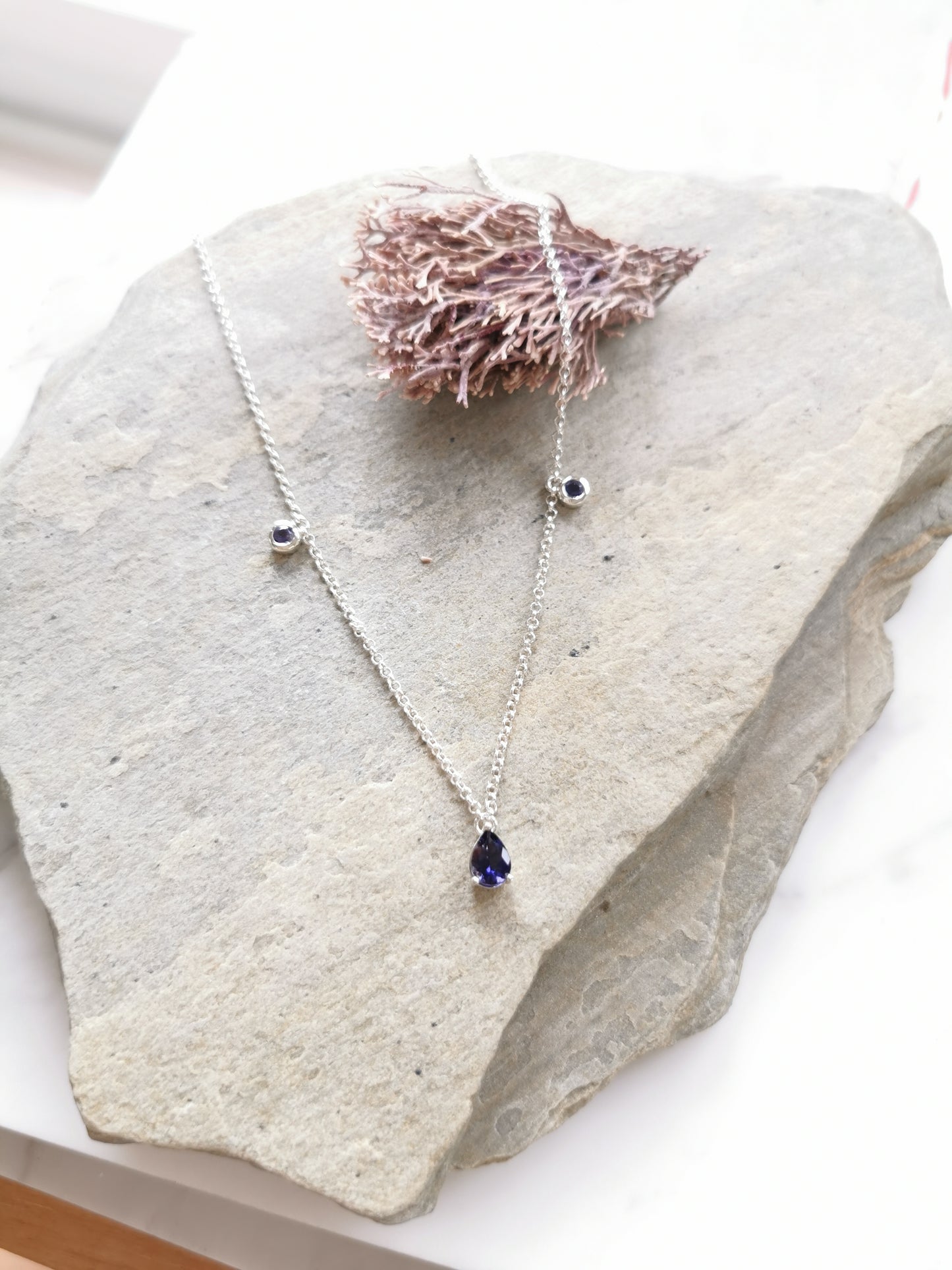 Delicate Iolite Necklace