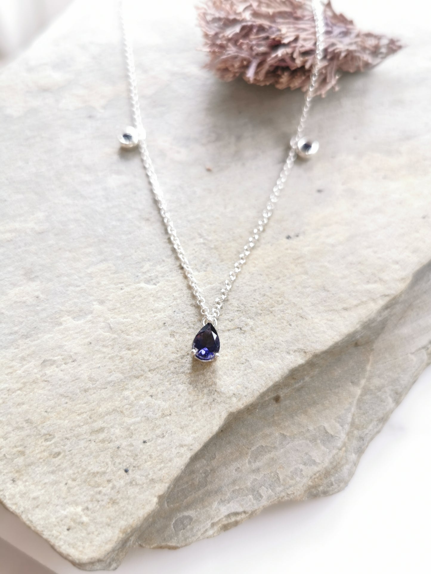 Delicate Iolite Necklace