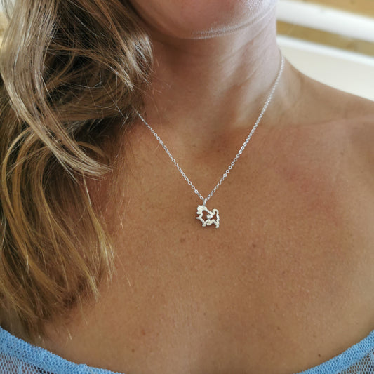 Prancing Pomeranian Necklace