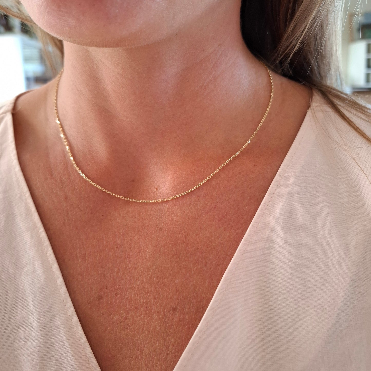 9ct Gold Diamond Cut Chain