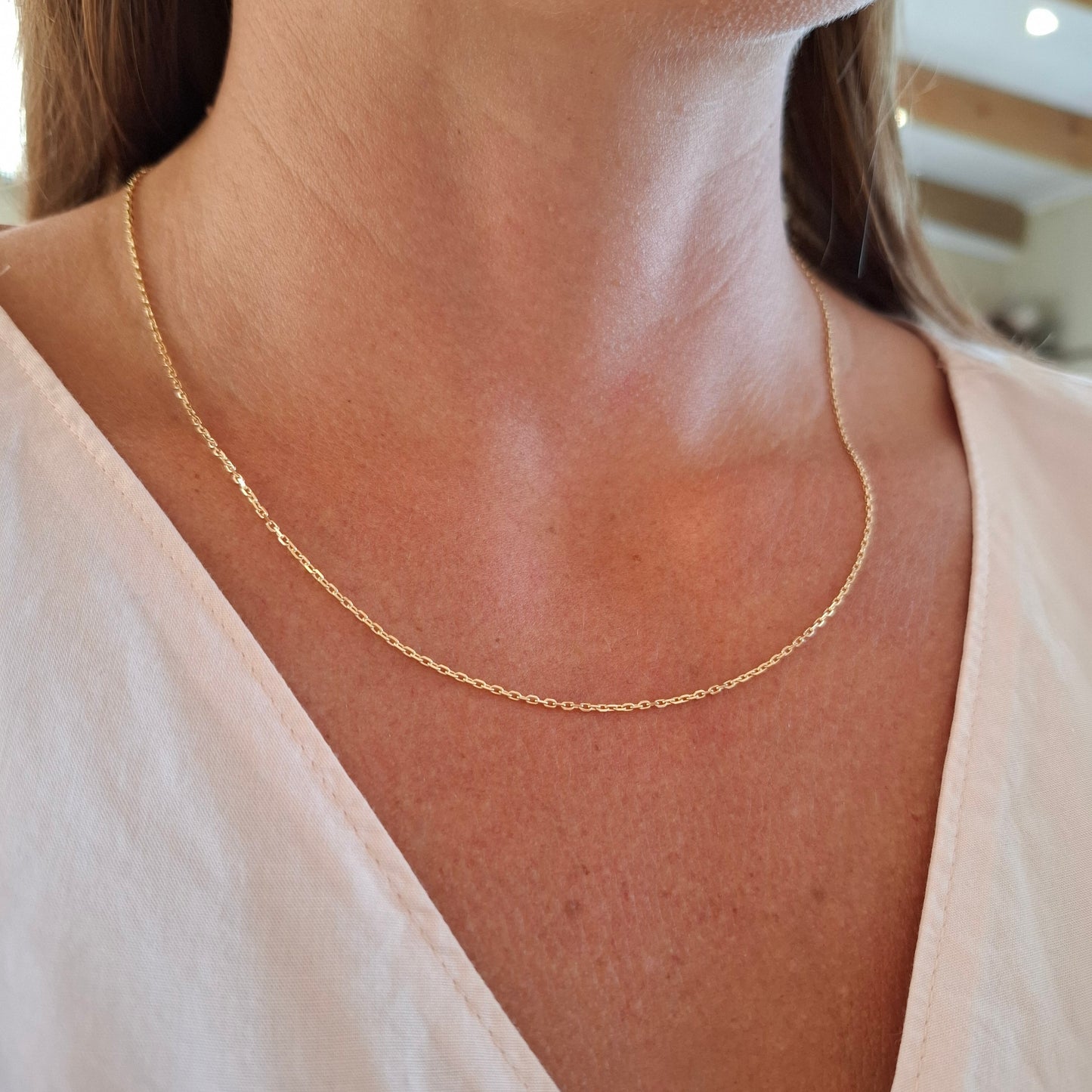 9ct Gold Diamond Cut Chain
