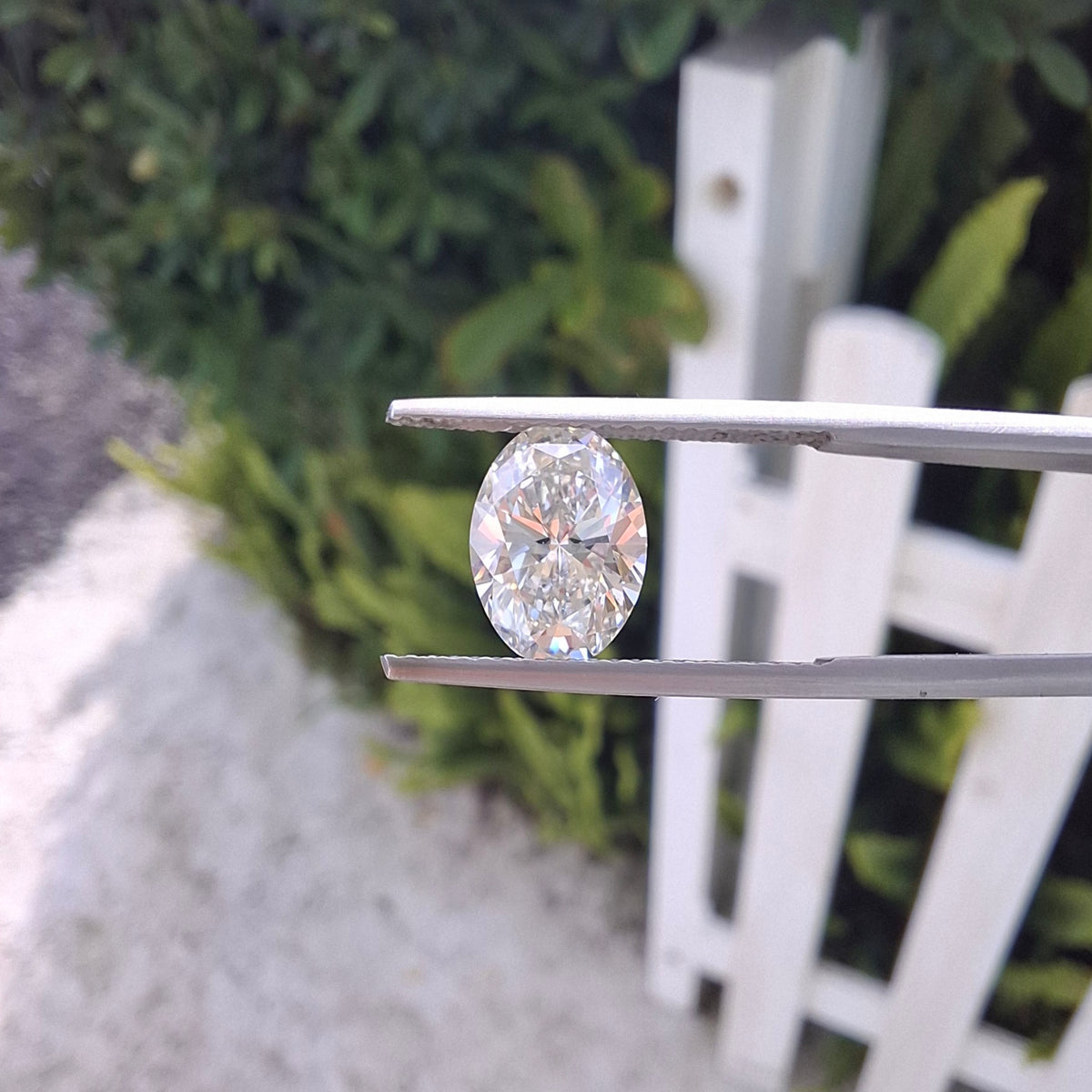 1.54ct Oval Cut Certified Lab Diamond, H, VVS1