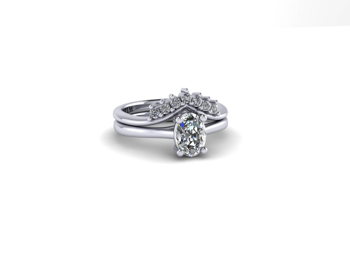 0.50ct Oval Lab Diamond Gold Solitaire