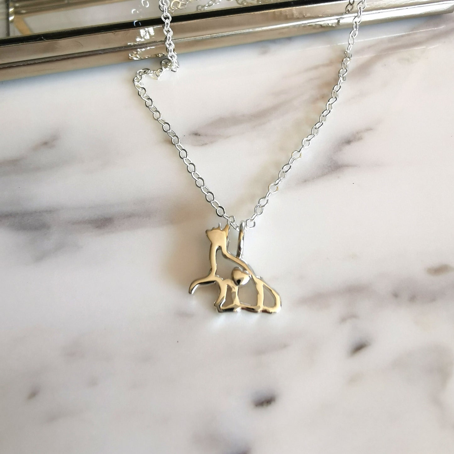 Curious Kitty Cat Necklace