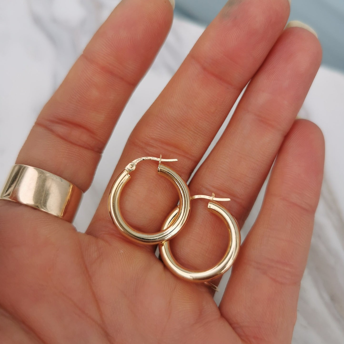 9ct Gold Hoops