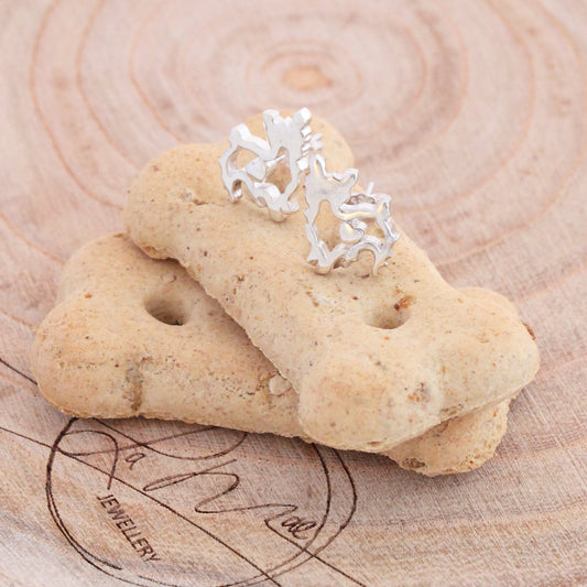 Prancing Yorkie Studs